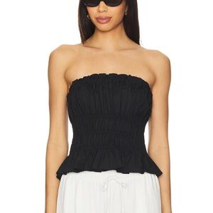 Lovers + Friends Black Strapless Top